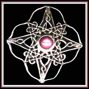 Brooch Star Ruby