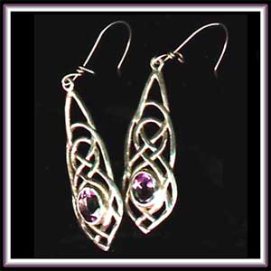 Earrings - Amethyst Drops