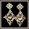 Earrings - Moonstone Drops