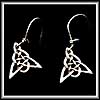 Earrings - Pentacle Triskalon Drops