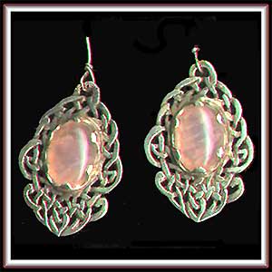 EARRINGS - ROSE QUARTZ BASKET DROP