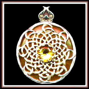 Pendant - Citrine Serpentine - SOLD