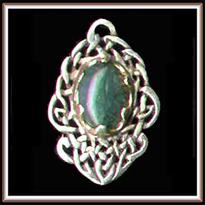 Pendant - Moss Agate Basket