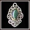 Pendant - Moss Agate Basket