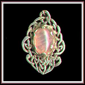 Pendant - Rose Quartz Basket